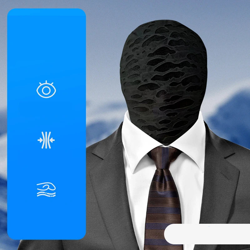 Balaclava Summer Full Face Breathable Mask Translucent UV Protection Face Cover Elastic Halloween Role Playing Ice Silk Cosplay