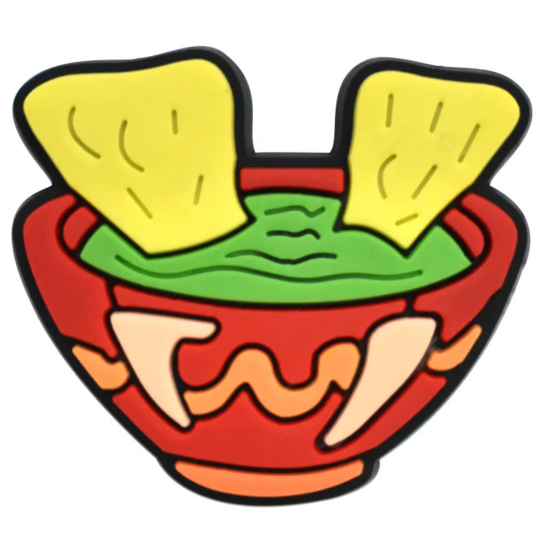 mexico series PVC shoe Charms Slippers Buckle combination Fit Wristbands accessories Decoration Bands gift unisex party