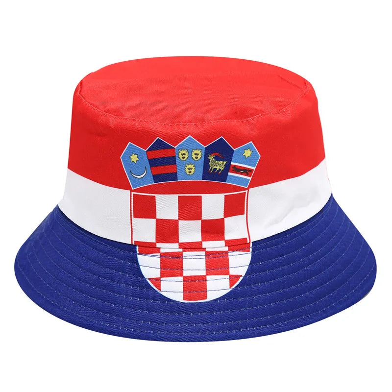 2026 Countries National Flag Bucket Hat Men Women Football FanParty Football Cup Sports Support Sun Hat Soccer Fan Fisherman Hat