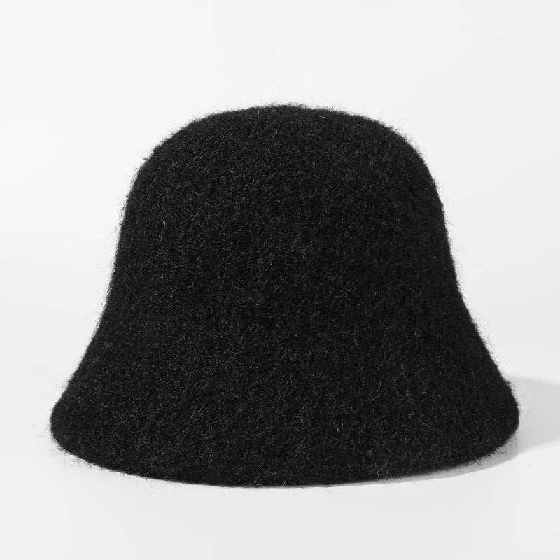 Fashion Ladies Winter Outdoor Warm Bucket Hat Woman‘s Daily Casual Fisherman Cap Korean Style Classic Panama Hats