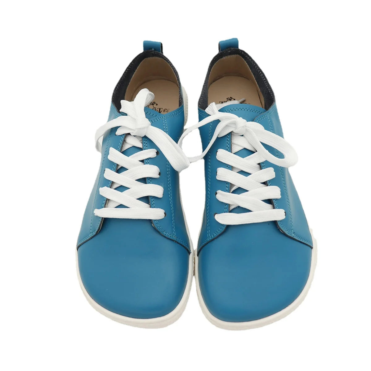 Tipsietoes 2025 Sprinng Autumn Genuine Leather Barefoot Sneaker For Women Flat Soft Thin Out Sole Zero Drop Wider Toe Box