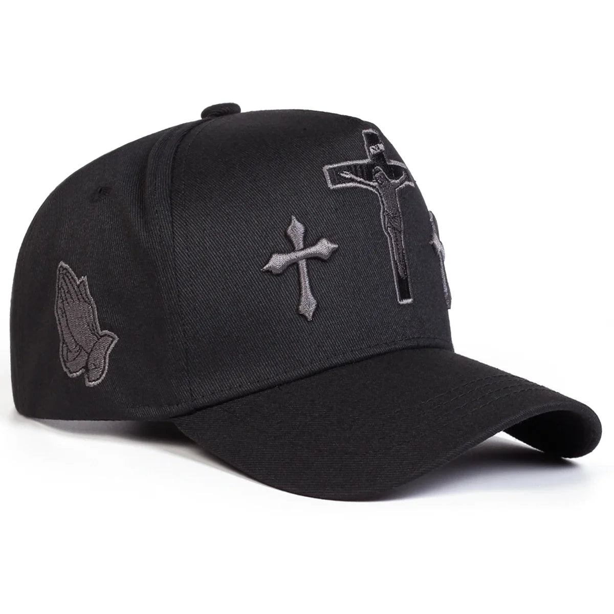 Unisex Cross Embroidery Baseball Caps Spring and Autumn Outdoor Adjustable Casual Hats Sunscreen Hat Sports Cap
