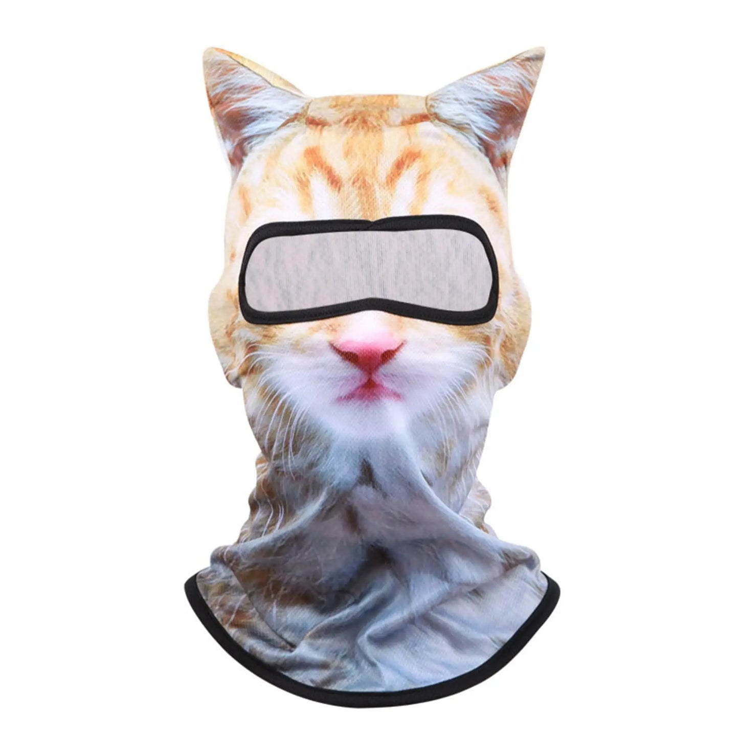 3D Cat Animal Ski Balaclava Ski Mask with Ears,Suitable for Music Festivals,Raves,Ski,Halloween or Party Outdoor