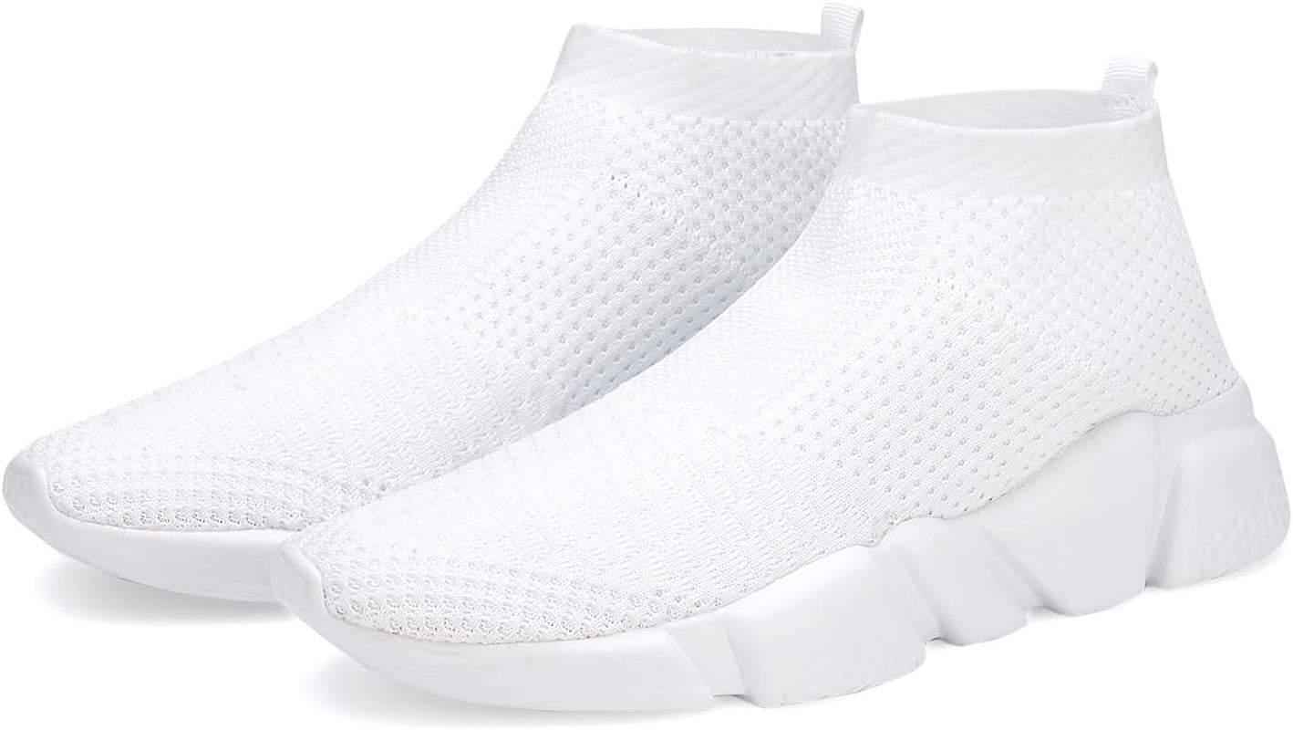 Womens Running Shoes Ladies Slip on Tennis Walking Sneakers Lightweight Breathable Comfort Work Gym Trainers Stylish Shoes - Miki Guru Store US