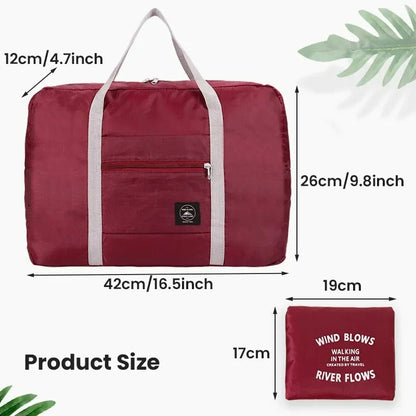 Foldable Travel Duffel Bag for Airlines Carry on Bag for Women & Men Lightweight Large Capacity Sports Weekend Trip Overnight