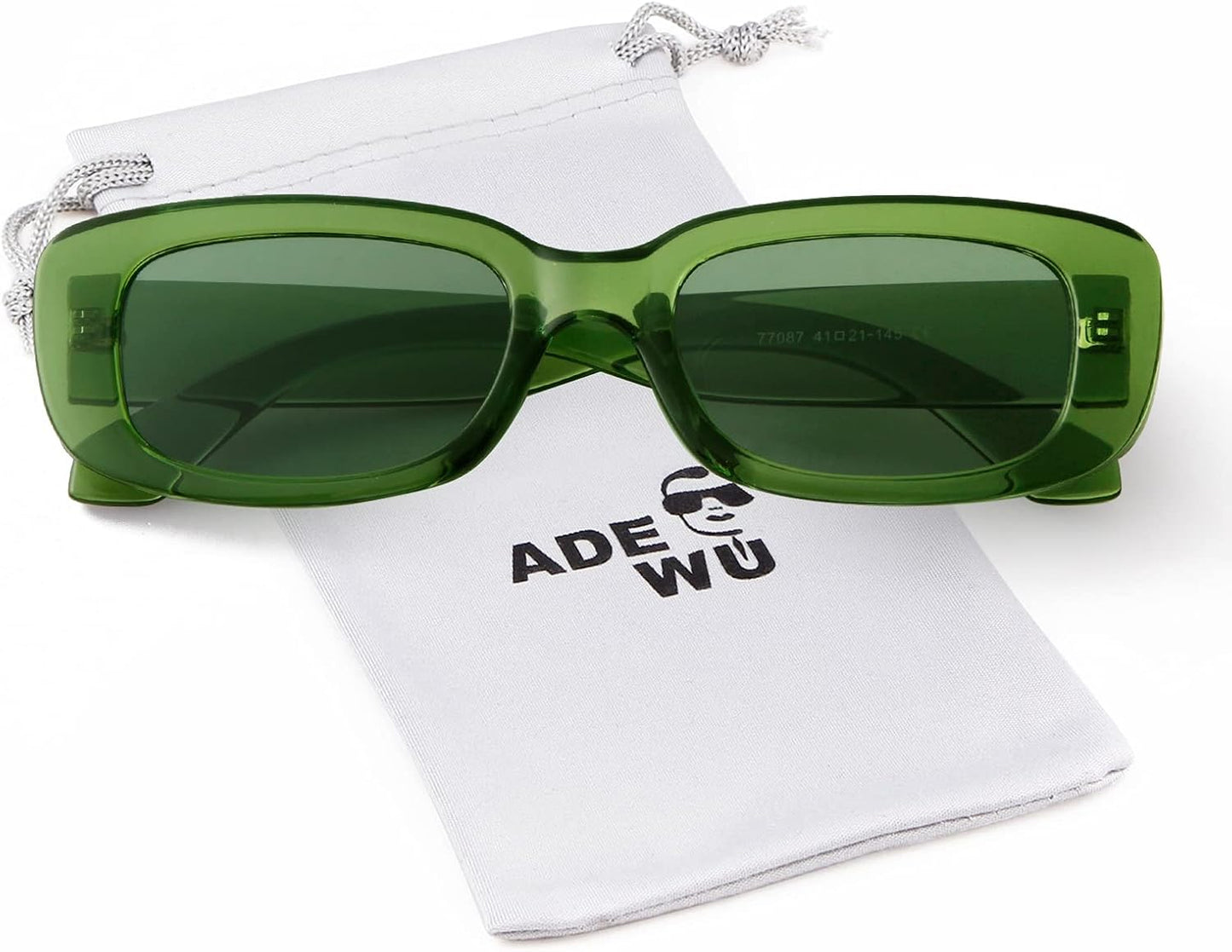 Rectangle Sunglasses for Women Men Retro 90S Trendy Narrow Rectangular Sun Glasses Fashion Y2K Unisex Stylish