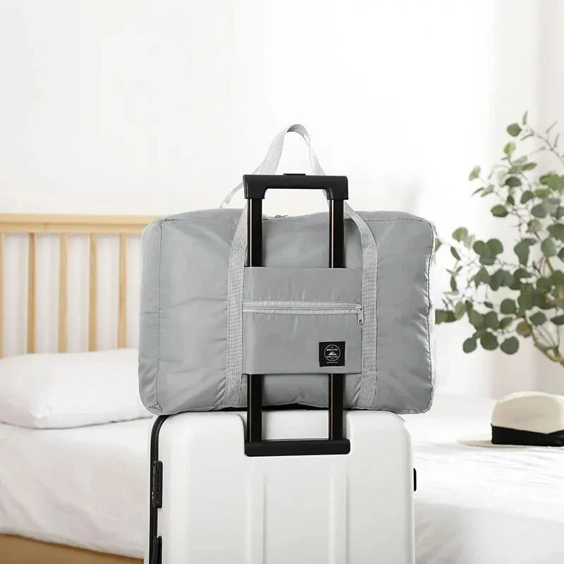 Foldable Travel Duffel Bag for Airlines Carry on Bag for Women & Men Lightweight Large Capacity Sports Weekend Trip Overnight