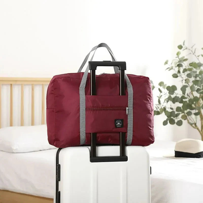 Foldable Travel Duffel Bag for Airlines Carry on Bag for Women & Men Lightweight Large Capacity Sports Weekend Trip Overnight