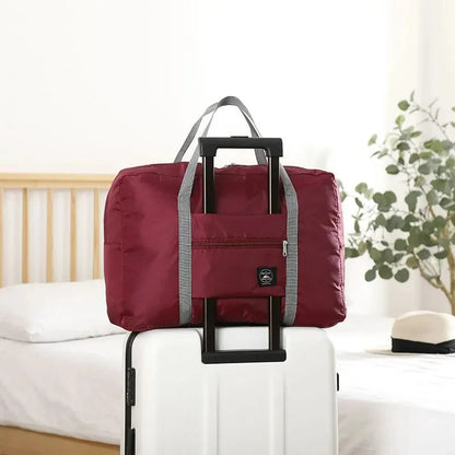 Foldable Travel Duffel Bag for Airlines Carry on Bag for Women & Men Lightweight Large Capacity Sports Weekend Trip Overnight