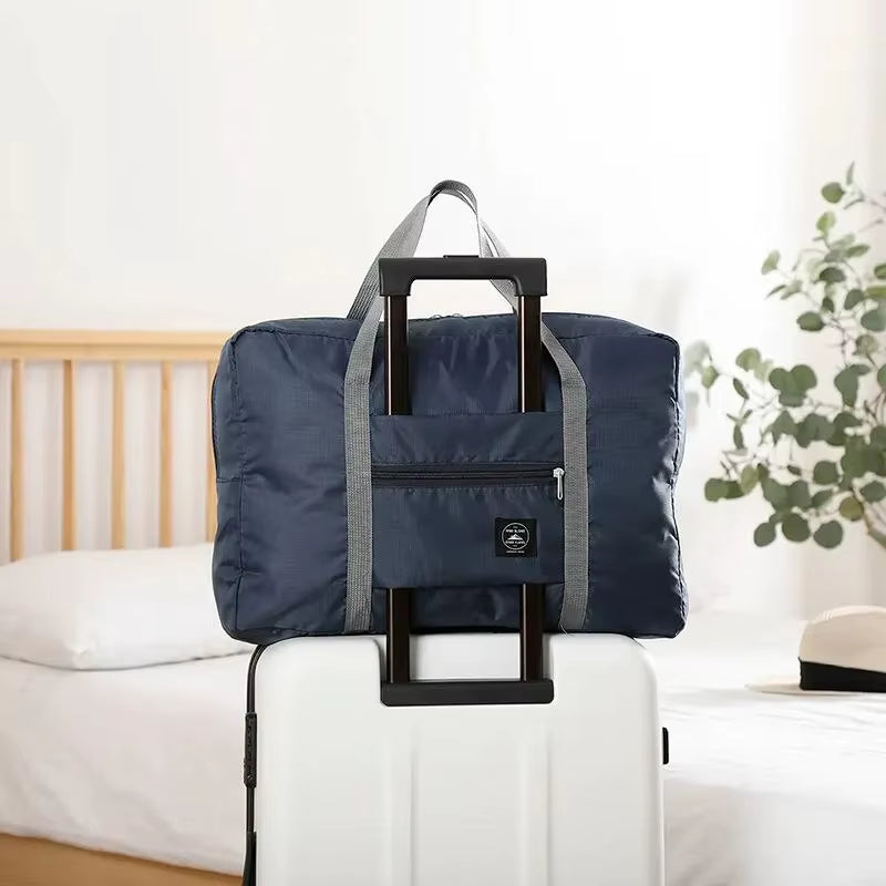 Foldable Travel Duffel Bag for Airlines Carry on Bag for Women & Men Lightweight Large Capacity Sports Weekend Trip Overnight
