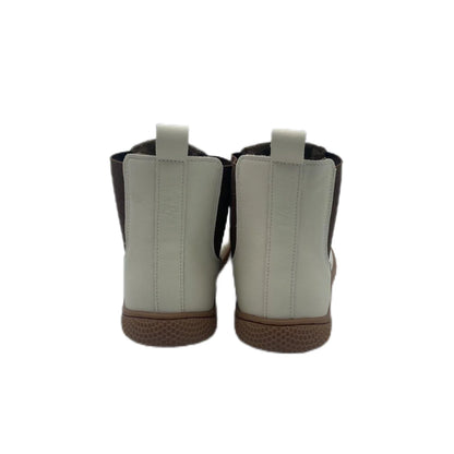 Tipsietoes Chelsea Barefoot Autumn Genuine Cow Leather Boots With Wool Linning Inside For Women Wider Toes Box Light Weight