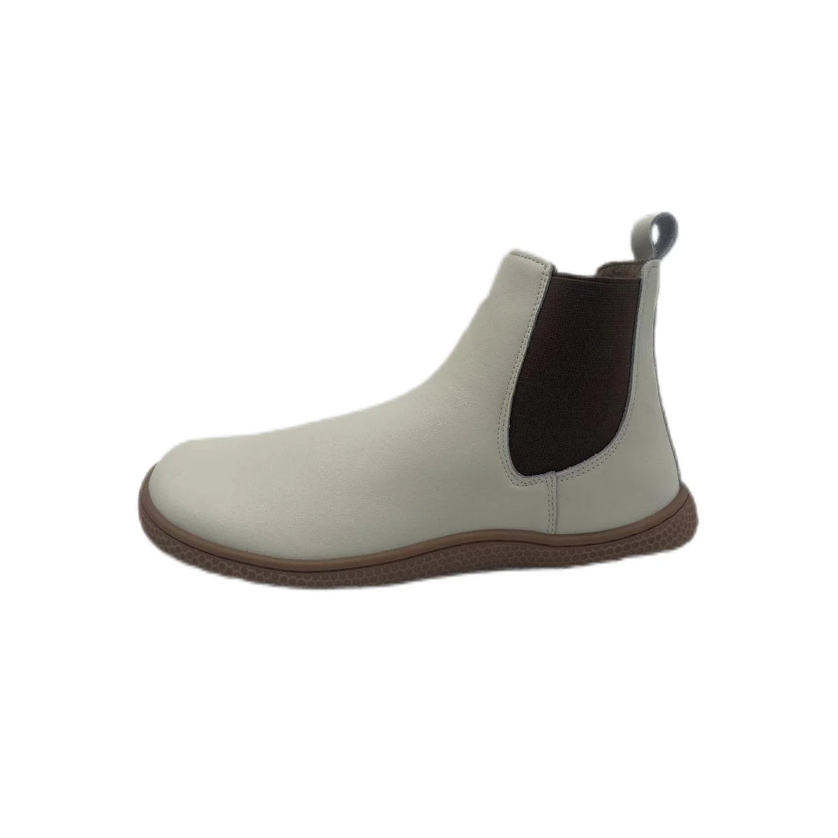 Tipsietoes Chelsea Barefoot Autumn Genuine Cow Leather Boots With Wool Linning Inside For Women Wider Toes Box Light Weight