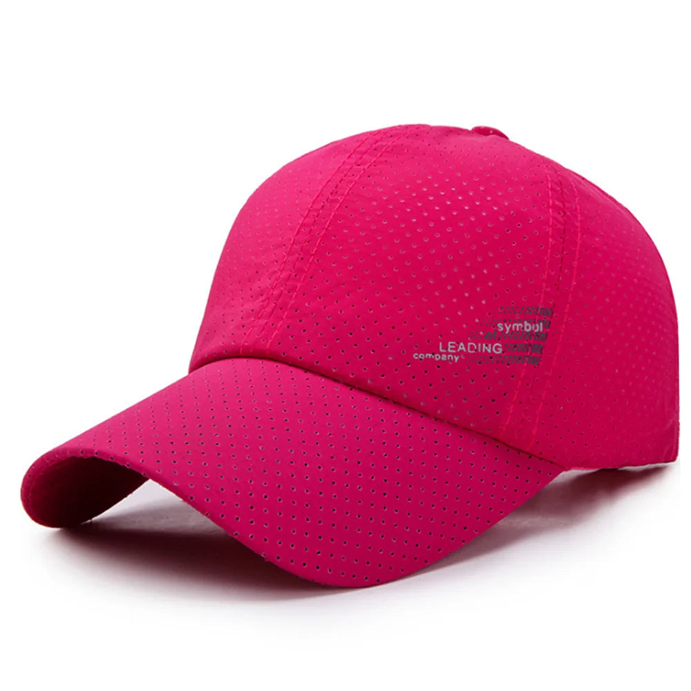 Quick Dry Adjustable Unisex Baseball Caps Summer Outdoor Sun Hats For Women Men Golf Fishing