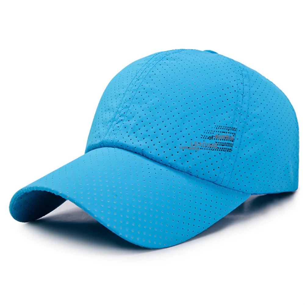 Quick Dry Adjustable Unisex Baseball Caps Summer Outdoor Sun Hats For Women Men Golf Fishing