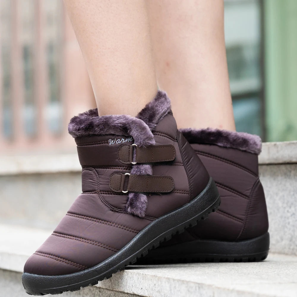 Winter Women Boots Waterproof Snow Boots For Winter Shoes Women Casual Lightweight Ankle Boots Warm Fur Winter Boots Botas Mujer