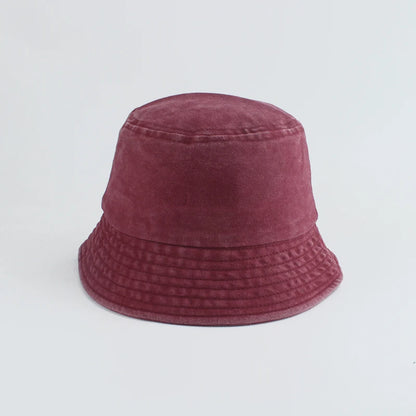 Washed Denim Bucket Hat Kids Wide Brim Cotton Fisherman Hat Girls Boys Summer Panama Sun Hat Outdoor Beach Fishing Cap