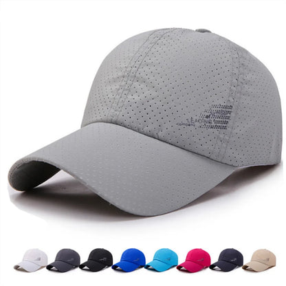 Quick Dry Adjustable Unisex Baseball Caps Summer Outdoor Sun Hats For Women Men Golf Fishing