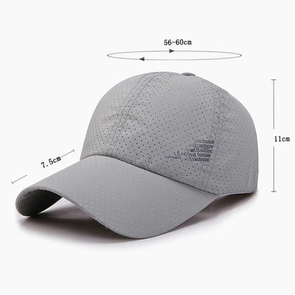 Quick Dry Adjustable Unisex Baseball Caps Summer Outdoor Sun Hats For Women Men Golf Fishing