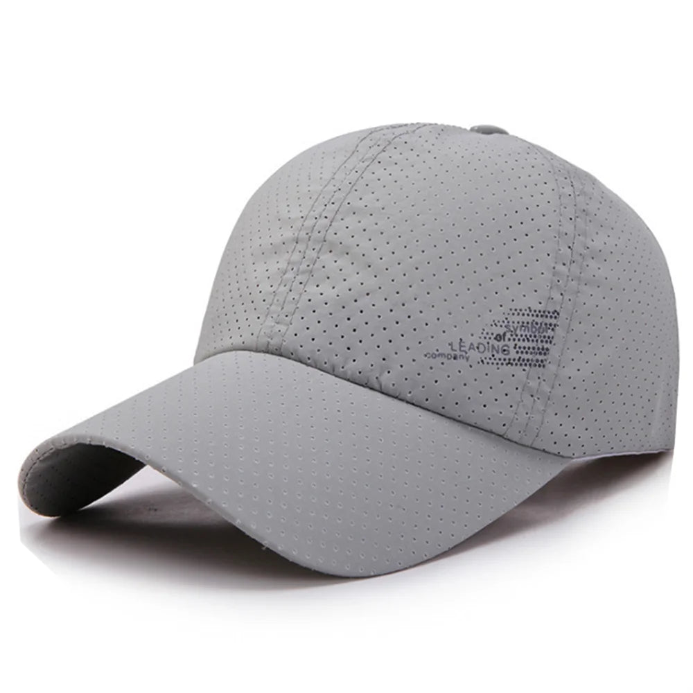 Quick Dry Adjustable Unisex Baseball Caps Summer Outdoor Sun Hats For Women Men Golf Fishing