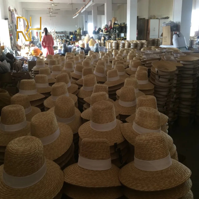 Summer Cowboy Cap Casual Sun Hats For Women Fashion Letter M Jazz Straw For Men Beach Straw Panama Hat Wholesale RH
