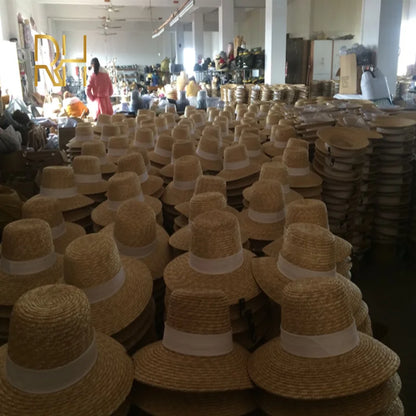 Summer Cowboy Cap Casual Sun Hats For Women Fashion Letter M Jazz Straw For Men Beach Straw Panama Hat Wholesale RH