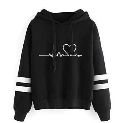 Womens Tracksuit Casual Stripe Versatile Sweatshirt Black Sweatpants Loose Print High Quality Outfits Single Piece Hoodies Pants