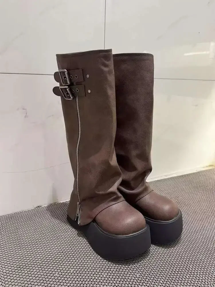 Pants boots 2025 Western Knight boots popular long boots women's autumn and winter high boots new boots