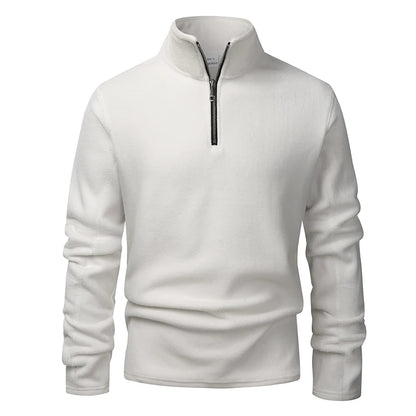 Men's Hoodies Sweatshirts Thicken Warm Fleece Tracksuit for Men Zipper Neck Pullover Men's Winter Clothing Soft Shell Men Hoodie