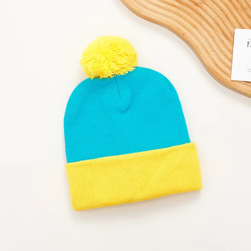 2pc Christmas Cosplay Funny Beanie Hat and Gloves,Unisex Winter Warm Classic Knitted Hat,Halloween,new Year Costume Accessories