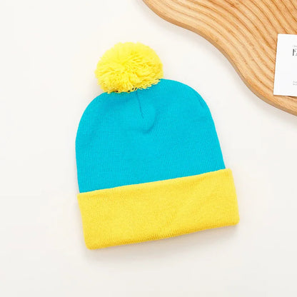 2pc Christmas Cosplay Funny Beanie Hat and Gloves,Unisex Winter Warm Classic Knitted Hat,Halloween,new Year Costume Accessories