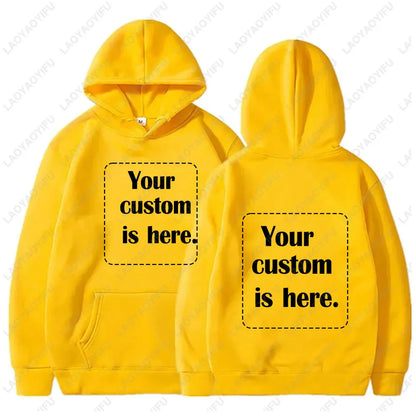 2026 Student Casual Custom Printed Text DIY Hoodie Customized Personalized Hoody Custom Hoodies Text Sweatshirt Clothes