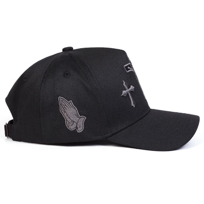 Unisex Cross Embroidery Baseball Caps Spring and Autumn Outdoor Adjustable Casual Hats Sunscreen Hat Sports Cap