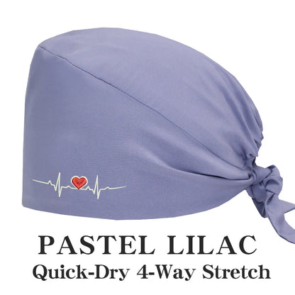 ECG Embroider Working Hats for Man Woman Pet TOOTH Clinic Scrub Caps Quick Dry Breathable Dentist Cap MSG-03