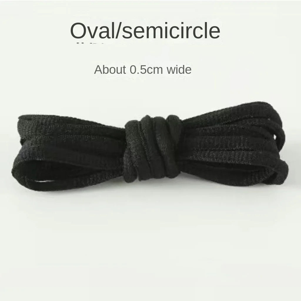 Light Gray Shoelaces Sports Shoes Wear-resistant Rope Men's Round Style Women's Flat Shoelaces Rope Casual Flat Round Sneakers