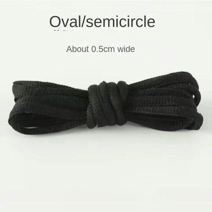Light Gray Shoelaces Sports Shoes Wear-resistant Rope Men's Round Style Women's Flat Shoelaces Rope Casual Flat Round Sneakers