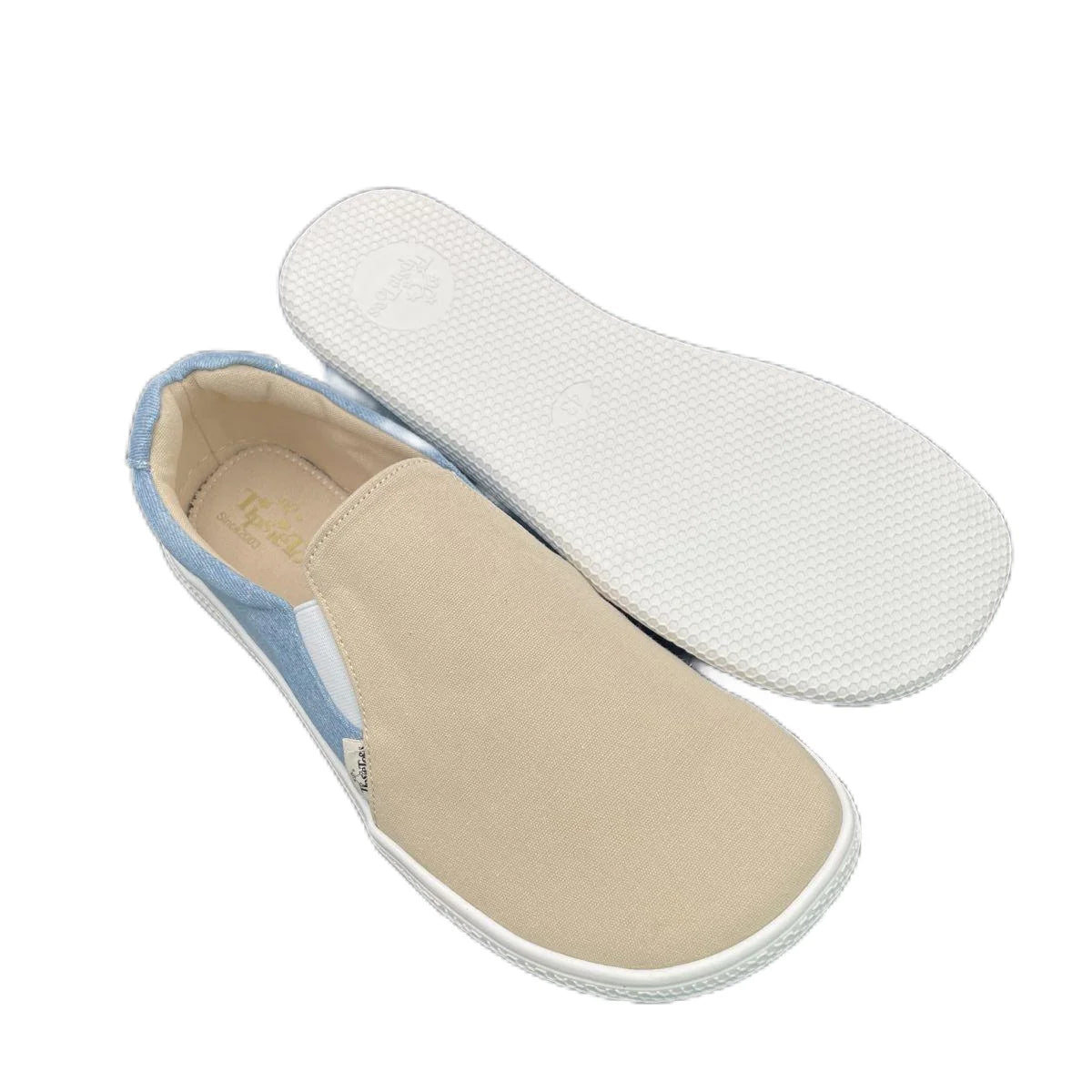 Tipsietoes 2025 New Barefoot Canvas Slippers For Women And Men With New Flat Soft Zero Drop Sole Wider Toe Box Light Weight