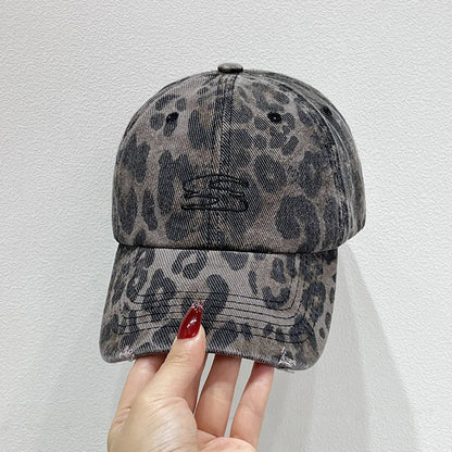 Retro Old Cross-Stitch Camouflage Baseball Cap for Men and Women Matching Face Small New Casual Soft Top Sun Baseball Cap