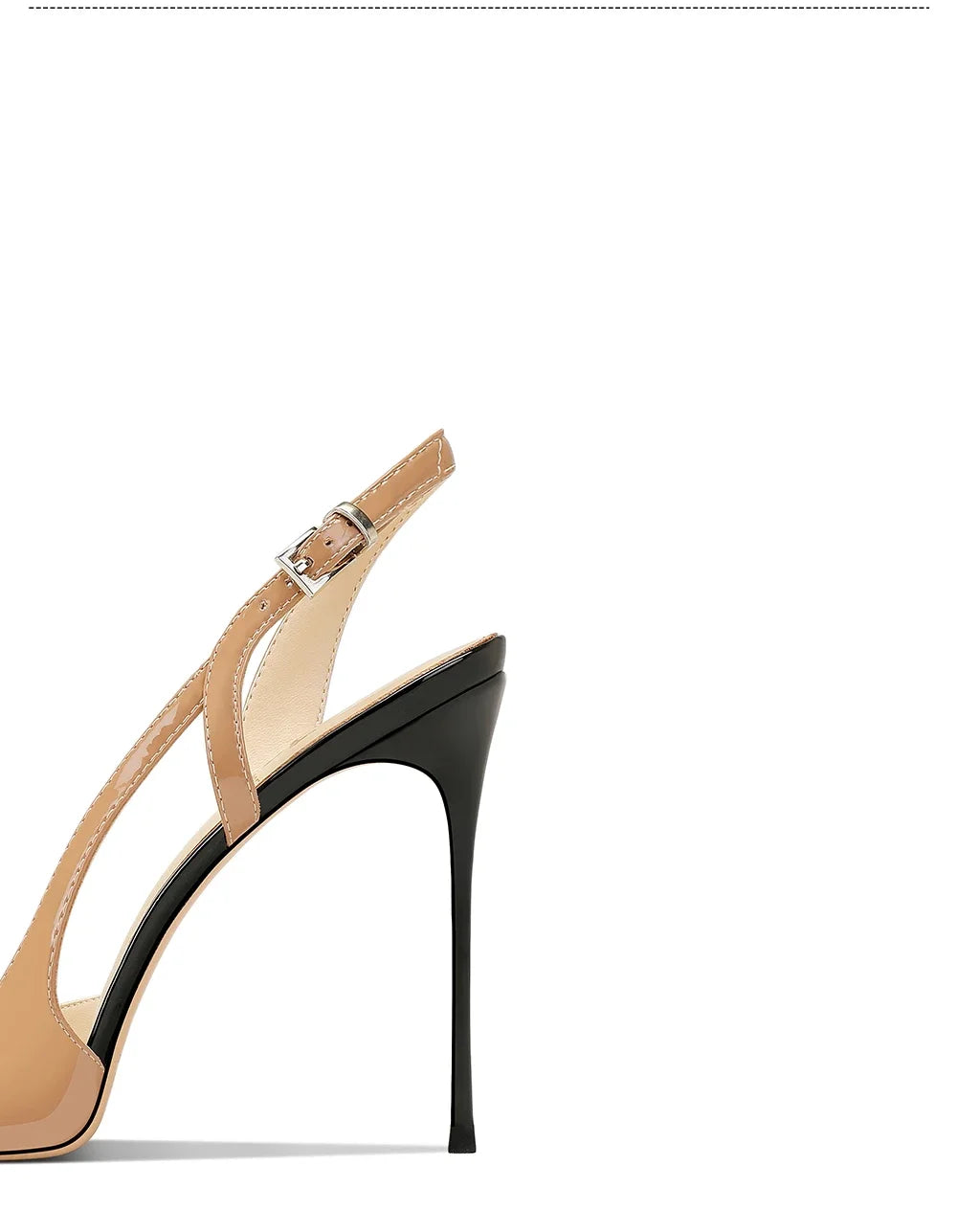 White Patent Leather Design with a High-End and Non-Tiring Foot Feel. 2026 New Pointed and Slim Heeled High Heels for Women