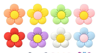 PVC Butterfly Flower Big Size Beach Bag Buckle Charms Decorations Accessories for Bog Totes Bag Woman DIY Gift Travel Pendant