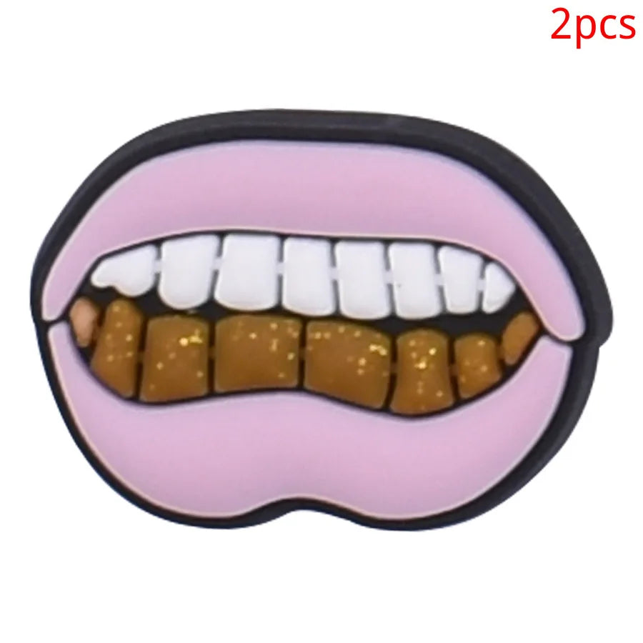 2pcs Lot Coin Money Shaped Character Shoe Buckles Charms Combination Designer for Women Accessories for Girls Adults Unisex Gift