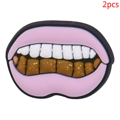 2pcs Lot Coin Money Shaped Character Shoe Buckles Charms Combination Designer for Women Accessories for Girls Adults Unisex Gift