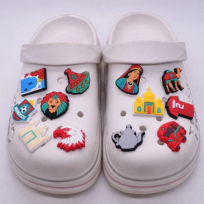 Morocco hole shoes charms shoe buckle removable DIY hole bag decorative accessories decorations wholesale shoe accessories