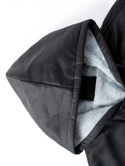 Men Color-Splicing Jacket Winter Warm Fleece Hoodies Outdoor Sports Windproof Baseball Uniform Male Fashion Zipper Thicken Coats