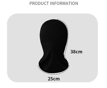 Balaclava Summer Full Face Breathable Mask Translucent UV Protection Face Cover Elastic Halloween Role Playing Ice Silk Cosplay