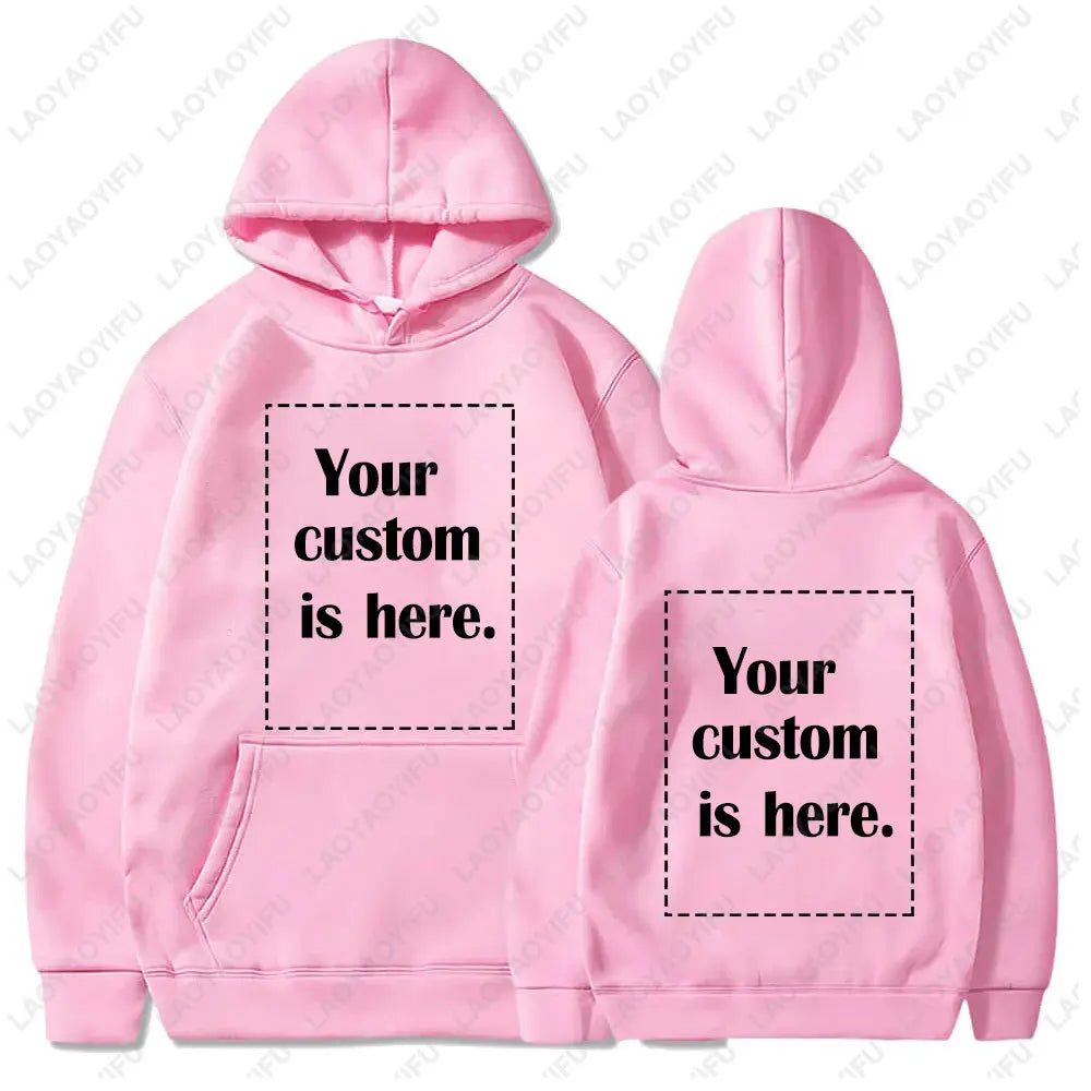 2026 Student Casual Custom Printed Text DIY Hoodie Customized Personalized Hoody Custom Hoodies Text Sweatshirt Clothes