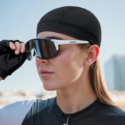 Summer Thin Breathable Mesh Skull Beanie Cap Sweat Absorbent Sport Cap Under Helmet Liner Moisture Wicking Quick Dry Cycling Hat