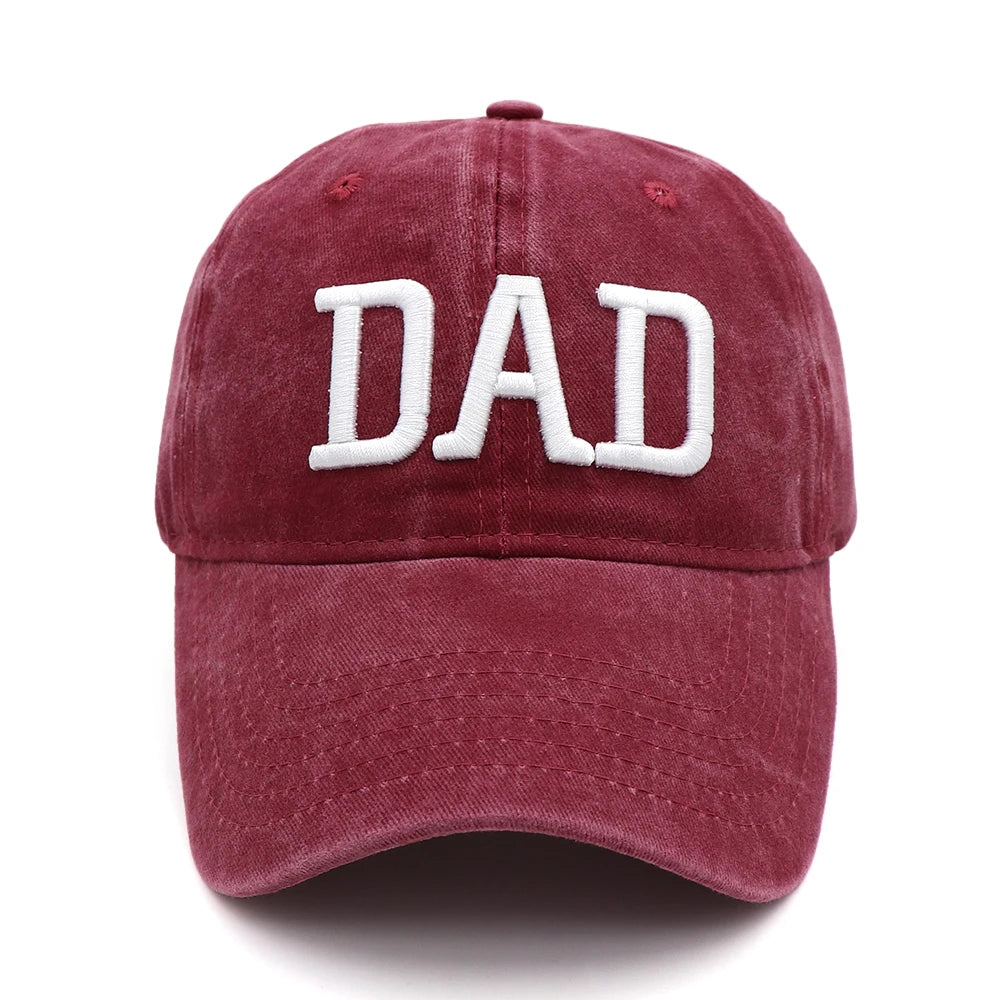 KOEP MOM And DAD Baseball Cap Fishing Caps Men Outdoor Women Washed And Worn Pregnancy Announcement Hats 3D Embroidery