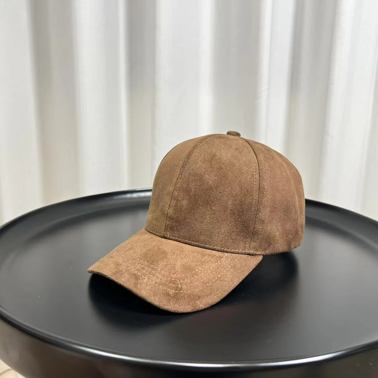 Fashion Adjustable Suede Baseball Caps For Men Women Autumn Winter Solid Retro Snapback Hip Hop Hat Unisex Street Sun Visor Caps