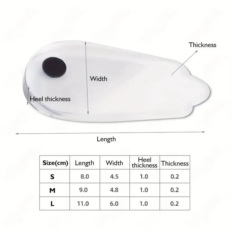 1 Pair Silicone Gel Foot Insoles X/O Shape with Magnet Heel Pad for Men And Women Foot Care Insert for Comfort