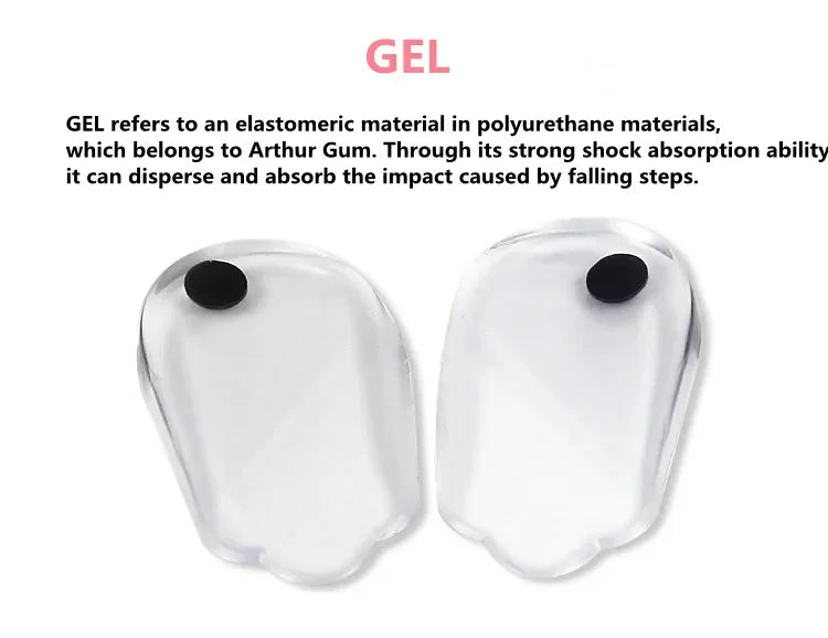 1 Pair Silicone Gel Foot Insoles X/O Shape with Magnet Heel Pad for Men And Women Foot Care Insert for Comfort